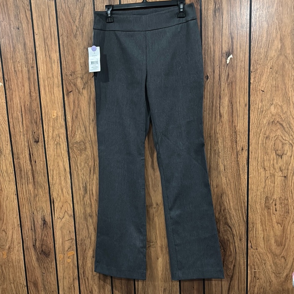 Gray Flared Bootcut Dress Pants